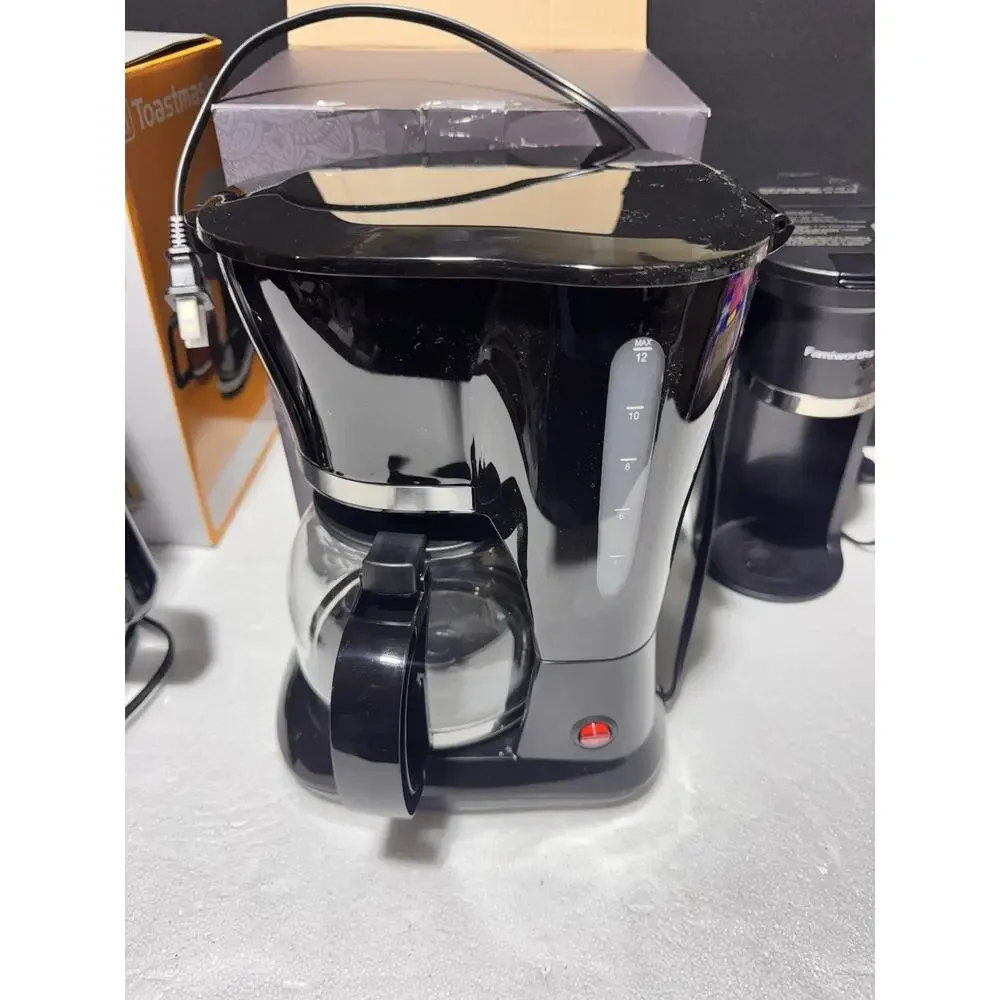 Coffee Maker Bundle 3pcs Toastmaster Bohemian Farmivorths Used Set of 3